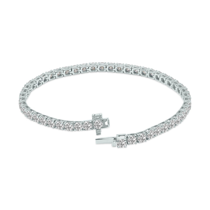 6 Carat Tw Lab Grown Diamond Tennis Bracelet In 14K White Gold