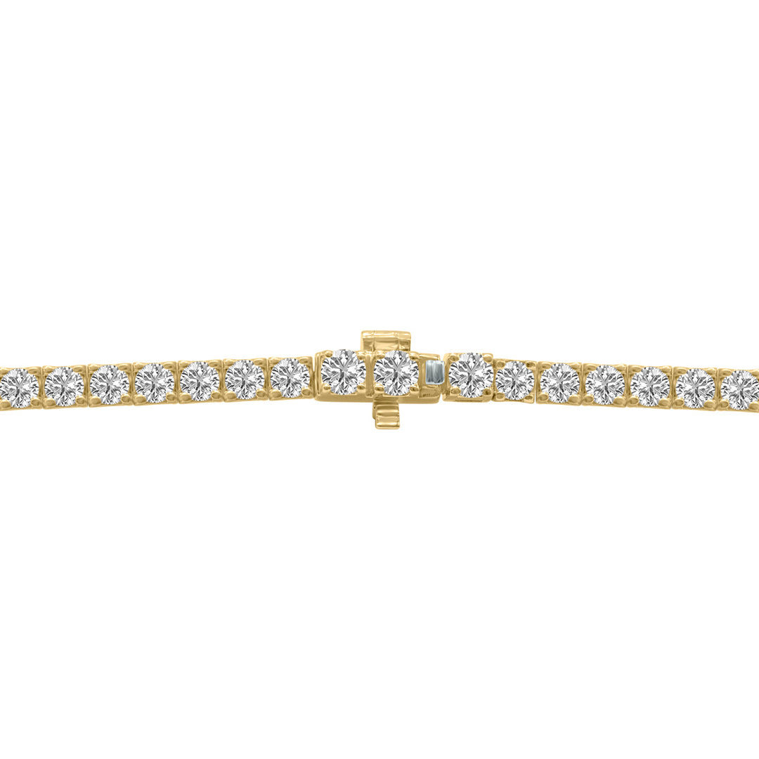 7 Carat Tw Lab Grown Diamond Tennis Bracelet In 14K Yellow Gold