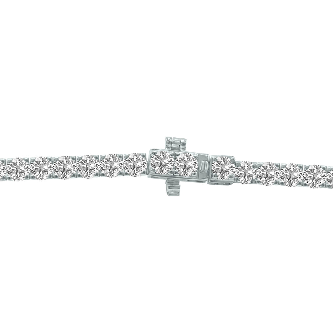 9 Carat Tw Lab Grown Diamond Tennis Bracelet In 14K White Gold