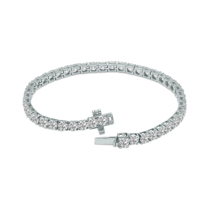 9 Carat Tw Lab Grown Diamond Tennis Bracelet In 14K White Gold