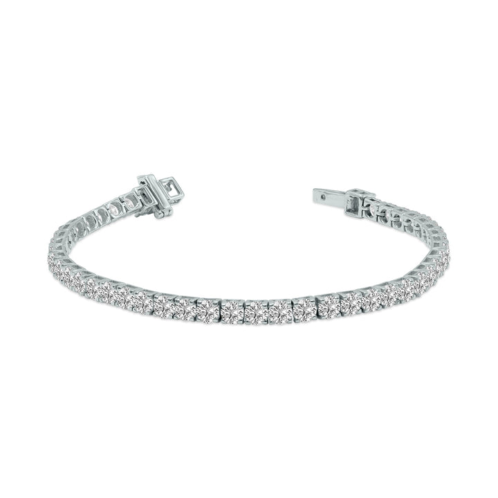 10 Carat Tw Lab Grown Diamond Tennis Bracelet In 14K White Gold