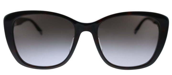 Bottega Veneta BV 1079SK 004 Square Acetate Havana Sunglasses with Grey Gradient Lens