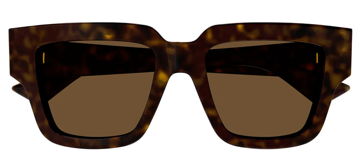 Bottega Veneta BV 1276S 002 Rectangle Plastic Havana Sunglasses with Brown Lens