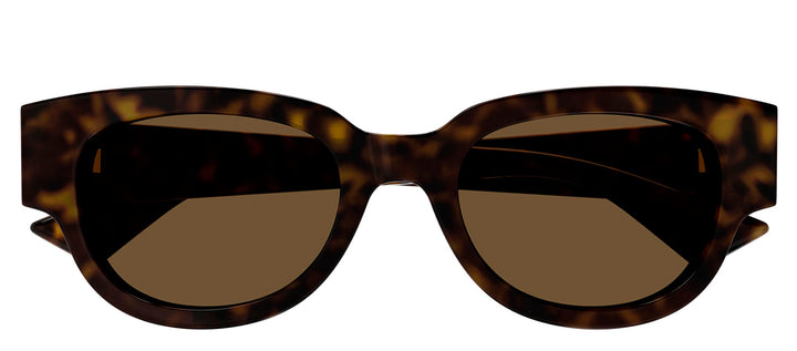 Bottega Veneta BV 1278SA 002 Cat-Eye Plastic Havana Sunglasses with Brown Lens