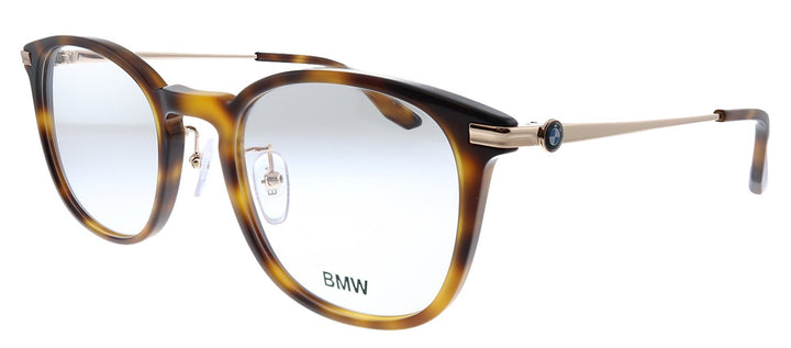 BMW BW 5021 052 Round Plastic Havana Eyeglasses with Demo Lens