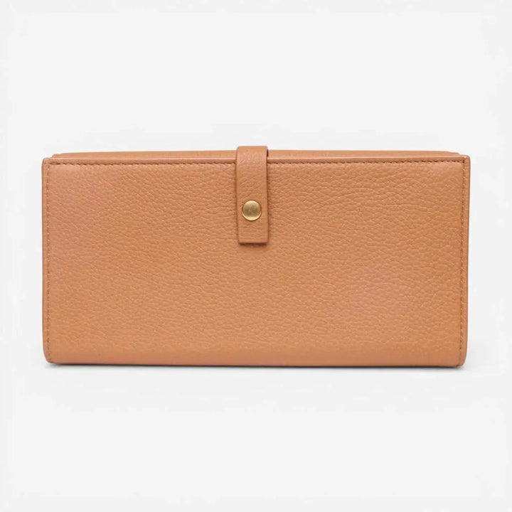 Bottega Veneta Light Brown Leather Bi-fold Flap Women&