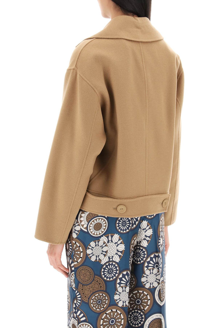 Max Mara Studio Celso Cropped Peacoat