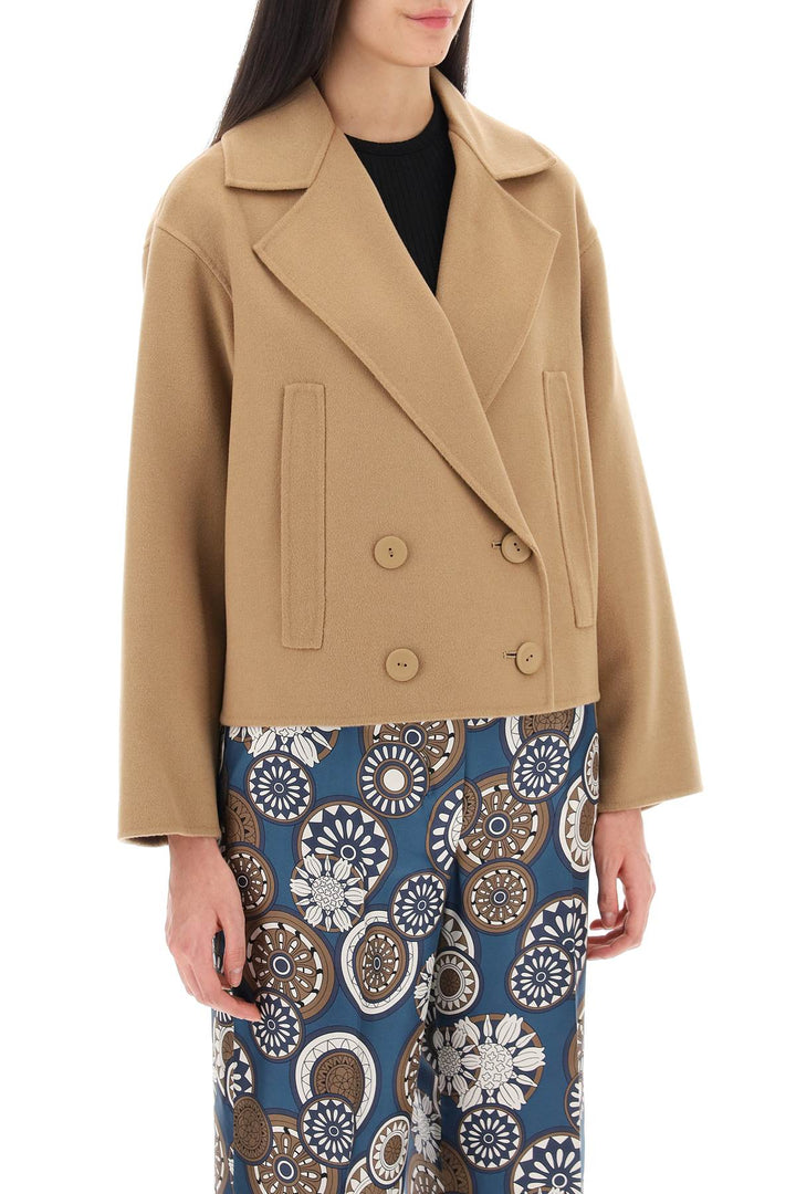 Max Mara Studio Celso Cropped Peacoat