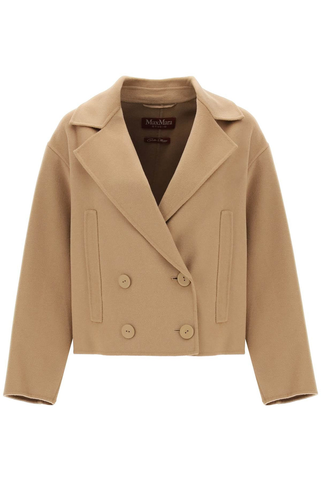 Max Mara Studio Celso Cropped Peacoat