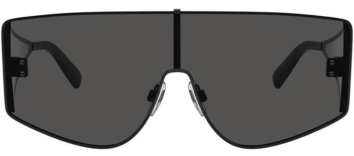 DOLCE & GABBANA DG 2305 01/87 Rectangle Black Metal Sunglasses with Dark Grey Lens