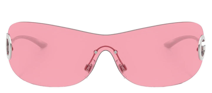 DOLCE & GABBANA DG 2308 05/84 Butterfly Silver Metal Sunglasses with Pink Lens