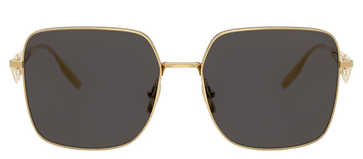 DOLCE & GABBANA DG 2310 02/87 Square Gold Metal Sunglasses with Dark Grey Lens