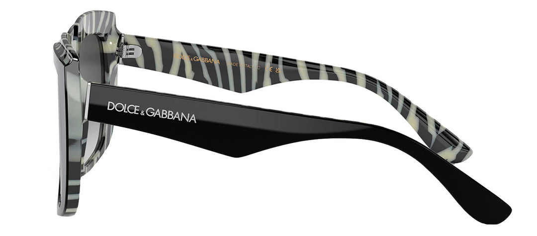 Dolce & Gabbana DG 4414 33728G Square Plastic Black Sunglasses with Grey Gradient Lens