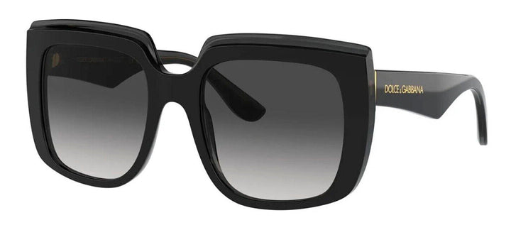 Dolce & Gabbana DG 4414 501/8G Square Plastic Black Sunglasses with Grey Gradient Lens