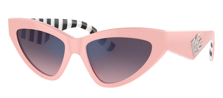 Dolce & Gabbana DG 4439 3098H9 Cat-Eye Acetate Pink Sunglasses with Rose Gradient Lens