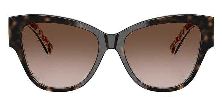 Dolce & Gabbana DG 4449 321713 Butterfly Plastic Havana Sunglasses with Brown Gradient Lens