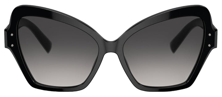 DOLCE & GABBANA DG 4463F 501/8G Butterfly Black Acetate Sunglasses with Grey Gradient Lens