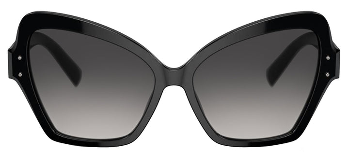 DOLCE & GABBANA DG 4463 501/8G Butterfly Black Acetate Sunglasses with Grey Gradient Lens