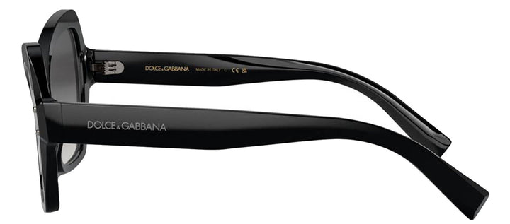 DOLCE & GABBANA DG 4463 501/8G Butterfly Black Acetate Sunglasses with Grey Gradient Lens