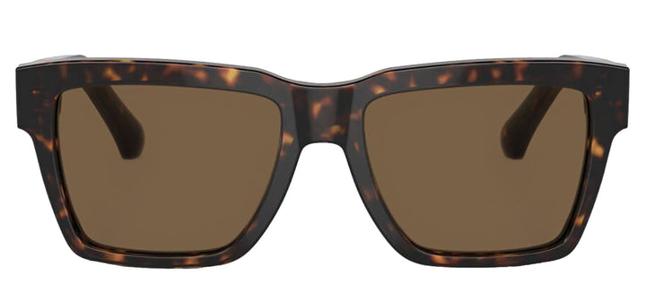 DOLCE & GABBANA DG 4465 502/73 Pilot Havana Acetate Sunglasses with Dark Brown Lens