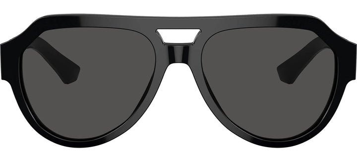 DOLCE & GABBANA DG 4466 501/87 Square Black Acetate Sunglasses with Dark Grey Lens by DOLCE & GABBANA outlet now on sale