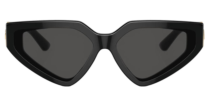DOLCE & GABBANA DG 4469 501/87 Butterfly Black Acetate Sunglasses with Dark Grey Lens