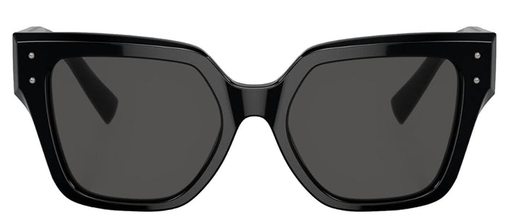 DOLCE & GABBANA DG 4471F 501/87 Square Black Acetate Sunglasses with Dark Grey Lens