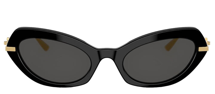 DOLCE & GABBANA DG 4473 501/87 Butterfly Black Acetate Sunglasses with Dark Grey Lens
