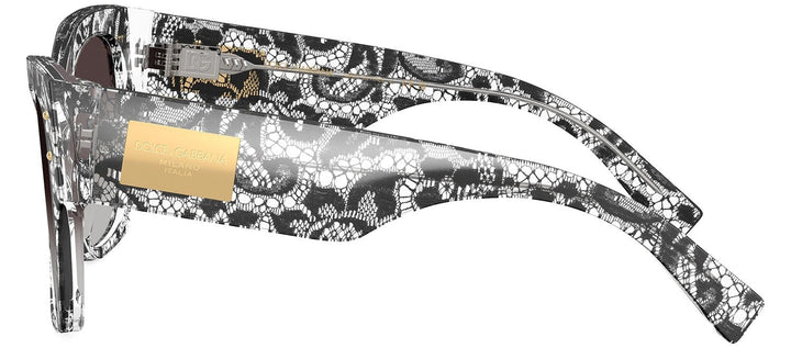 DOLCE & GABBANA Sample Sale DOLCE & GABBANA DG 4478F 32878G Cat Eye Black Lace Acetate Sunglasses with Grey Gradient Black Lens - Sunglasses Sunglasses | Designer outlet
