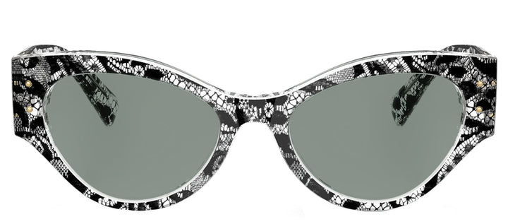 DOLCE & GABBANA DG 4480 3287/1 Butterfly Black Lace Acetate Sunglasses with Grey Lens