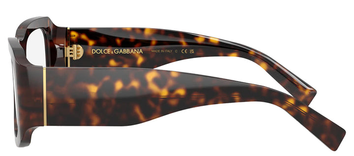 DOLCE & GABBANA DG 4503 502/1W Rectangle Havana Acetate Sunglasses with Clear Lens by DOLCE & GABBANA outlet now on sale