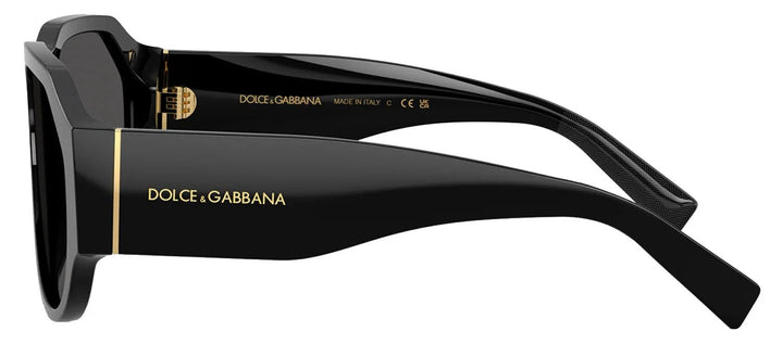 DOLCE & GABBANA Sample Sale DOLCE & GABBANA DG 4504 501/87 Pilot Black Acetate Sunglasses with Dark Grey Lens - Sunglasses Sunglasses | Designer outlet