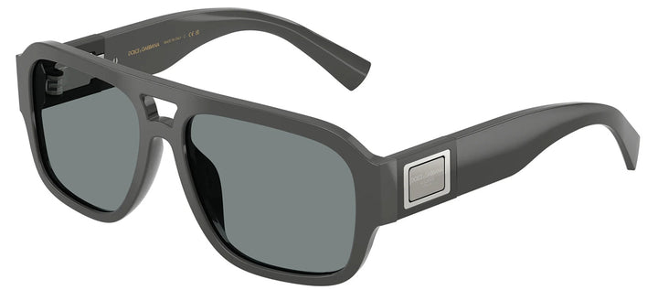 DOLCE & GABBANA DG 4506 3090/1 Pilot Grey Acetate Sunglasses with Grey Lens