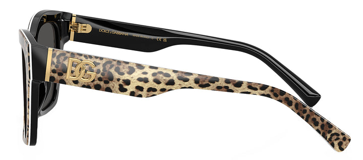 Dolce & Gabbana DG 4512 316387 Square Plastic Multicolor Sunglasses with Grey Lens