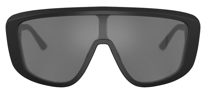 Dolce & Gabbana DG 4520 25256G Shield Plastic Black Sunglasses with Grey Mirror Lens