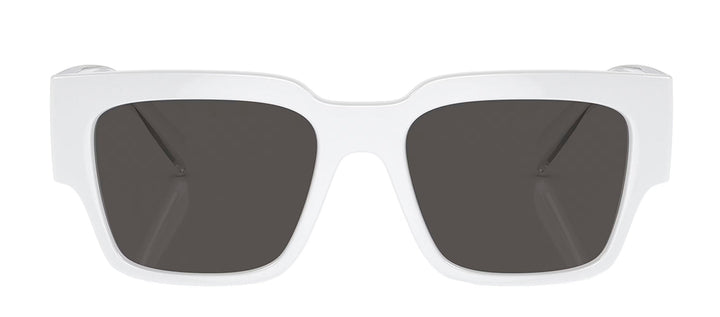 Dolce & Gabbana DG 6184 331287 Square Plastic White Sunglasses with Grey Lens