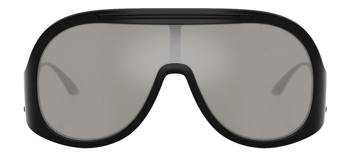 DOLCE & GABBANA DG 6202 501/6G Pilot Black Plastic Sunglasses with Light Grey Mirror Silver Lens