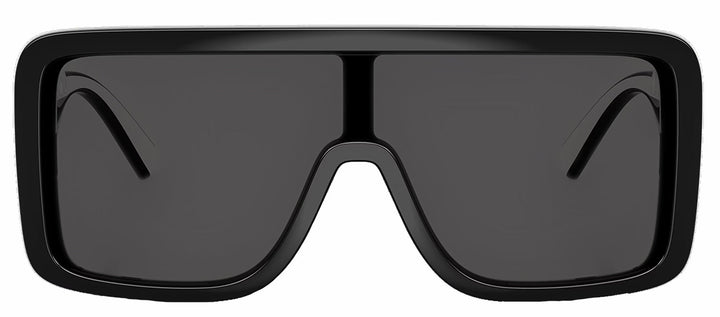 Dolce & Gabbana DG 6204 501/87 Rectangle Plastic Black Sunglasses with Grey Lens