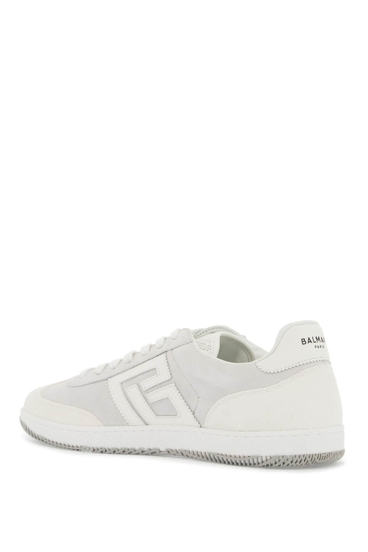 Balmain Leather Swan Sneakers For