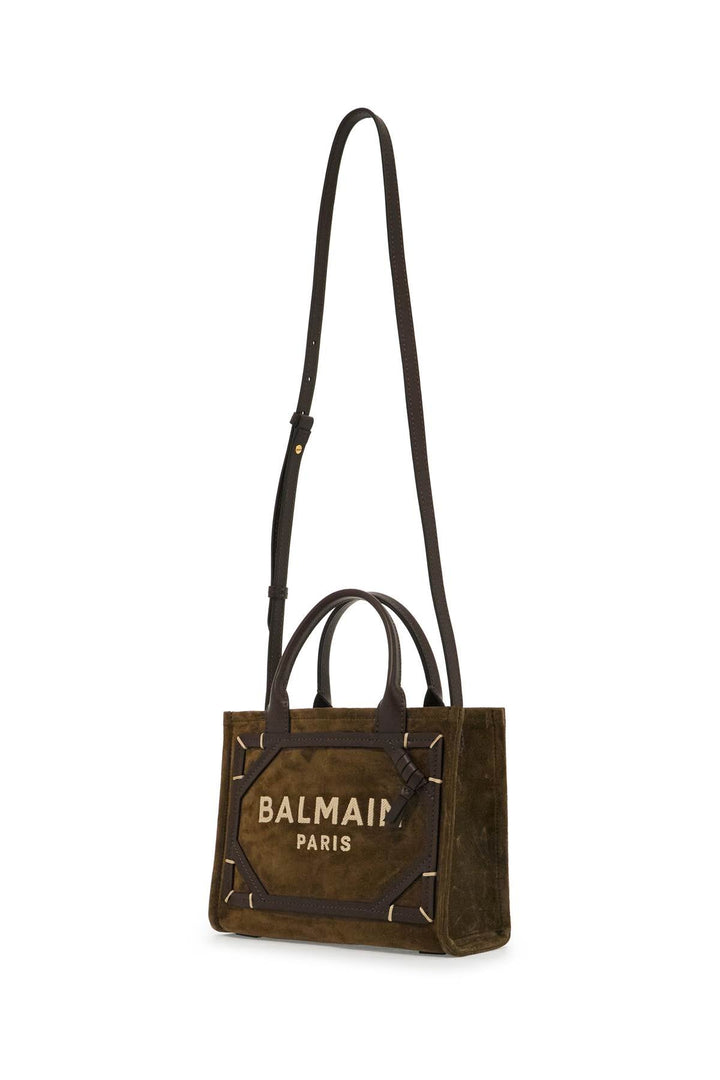 Balmain Suede B-Army Tote Bag