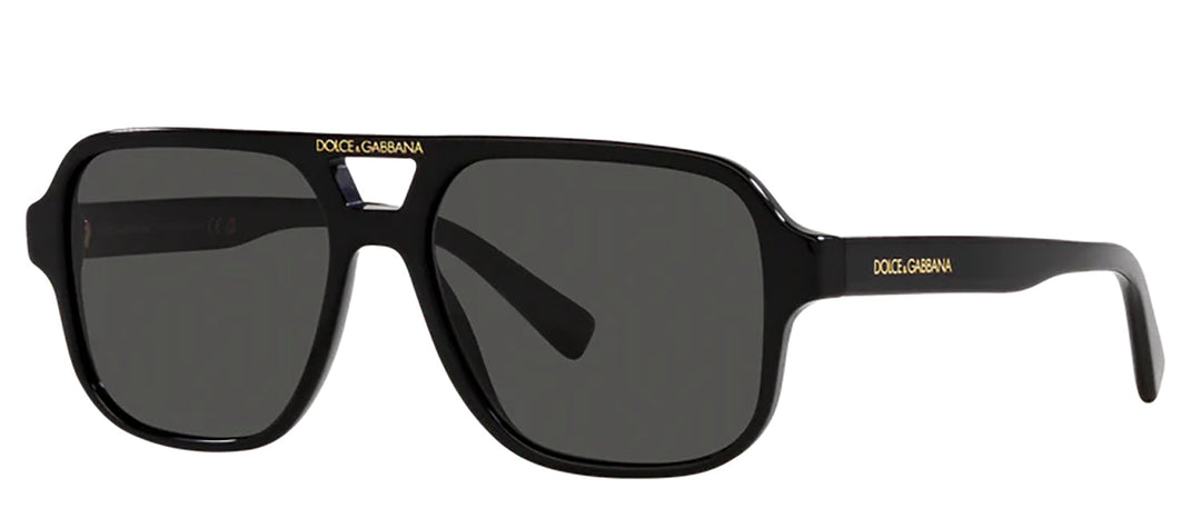 Dolce & Gabbana KIDS DX 4003 335587 Pilot Plastic Black Sunglasses with Grey Lens