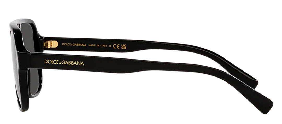 Dolce & Gabbana KIDS DX 4003 335587 Pilot Plastic Black Sunglasses with Grey Lens