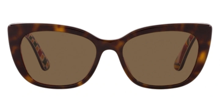Dolce & Gabbana KIDS DX 4427 321773 Cat-Eye Plastic Havana Sunglasses with Brown Lens