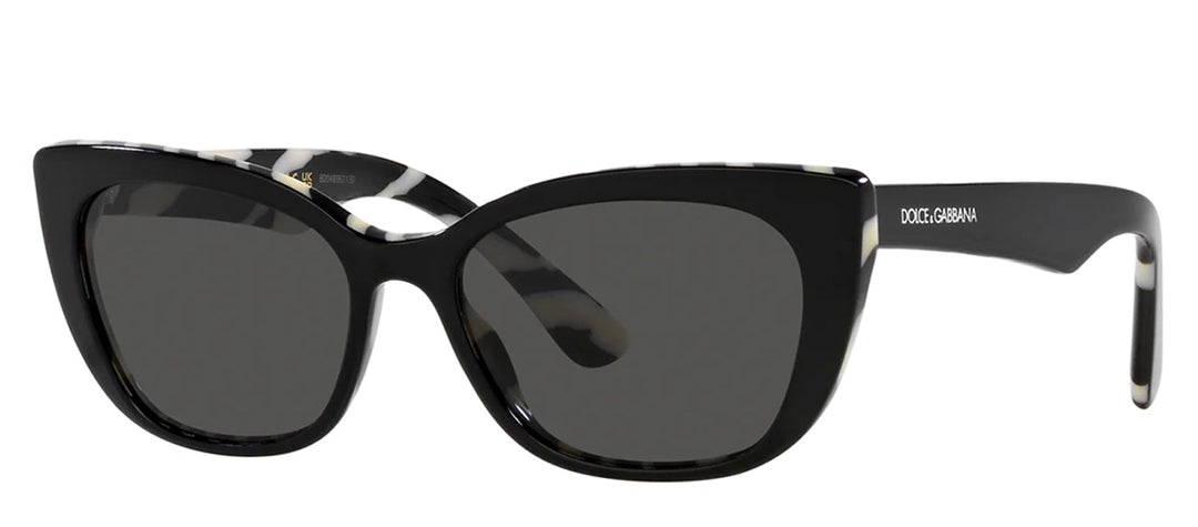Dolce & Gabbana KIDS DX 4427 337287 Cat-Eye Plastic Black Sunglasses with Grey Lens