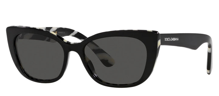 Dolce & Gabbana KIDS DX 4427 337287 Cat-Eye Plastic Black Sunglasses with Grey Lens
