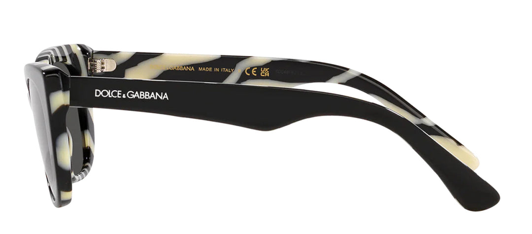 Dolce & Gabbana KIDS DX 4427 337287 Cat-Eye Plastic Black Sunglasses with Grey Lens