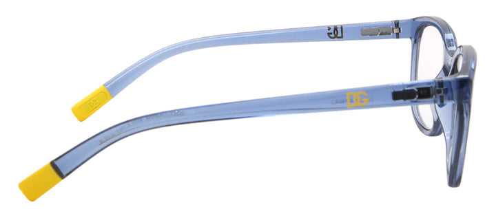 Dolce & Gabbana KIDS DX 5094 3009 Rectangle Plastic Blue Eyeglasses with Logo Stamped Demo Lenses