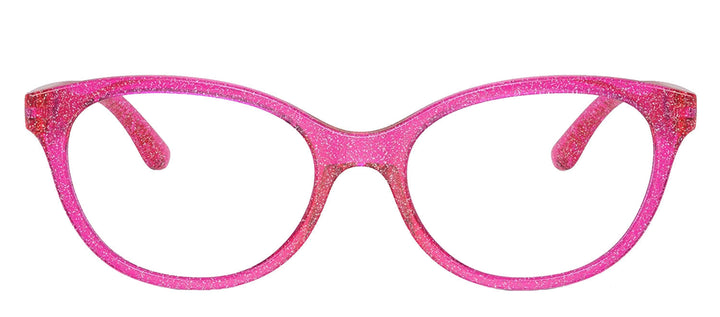 Dolce & Gabbana KIDS DX 5096 3351 Butterfly Plastic Pink Eyeglasses with Logo Stamped Demo Lenses