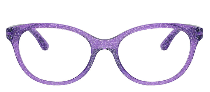 Dolce & Gabbana KIDS DX 5096 3353 Butterfly Plastic Purple Eyeglasses with Logo Stamped Demo Lenses