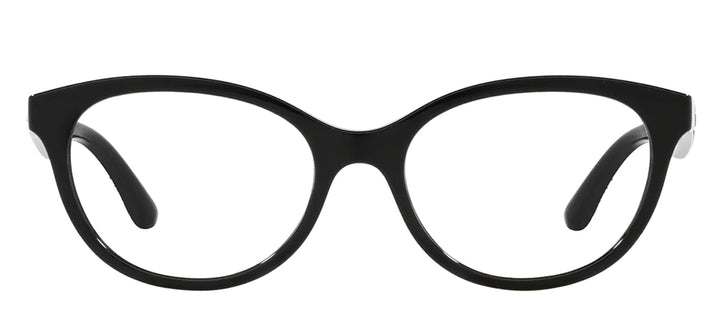 Dolce & Gabbana KIDS DX 5096 501 Butterfly Plastic Black Eyeglasses with Logo Stamped Demo Lenses